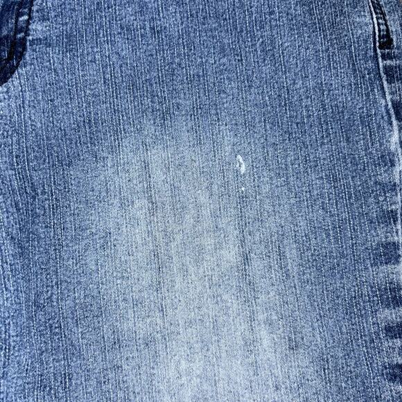 Y2k Angels Jeans Mid Rise Bootcut Flare Medium Wash Faded Size 10 Trashy Vintage - Picture 6 of 6